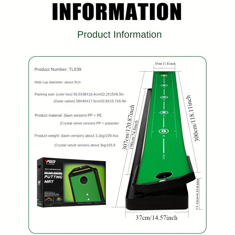 Adjustable Putting Matt With Slope