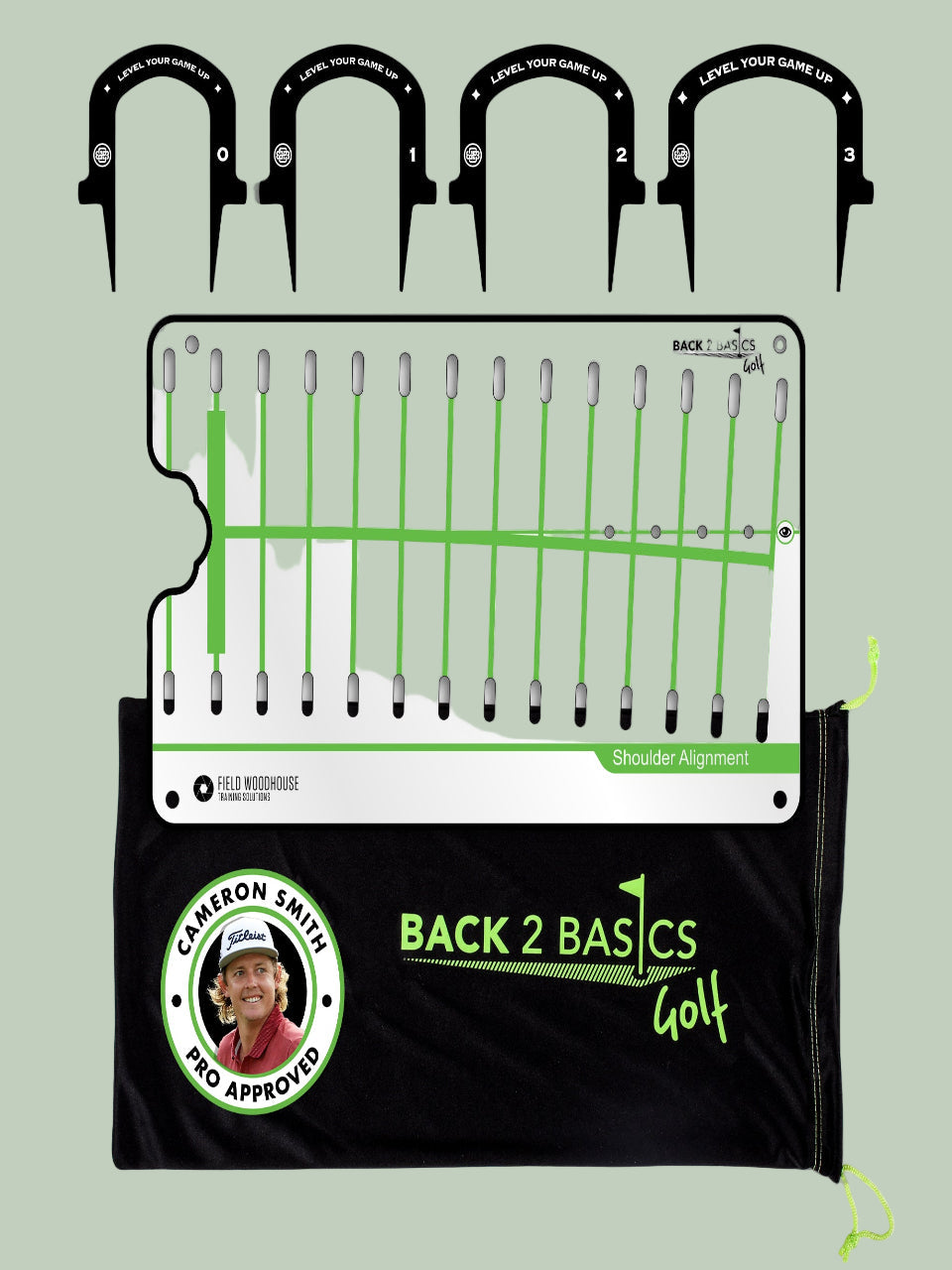 Back To Basics Putting Mirror Includes 4 Gates - Proshop