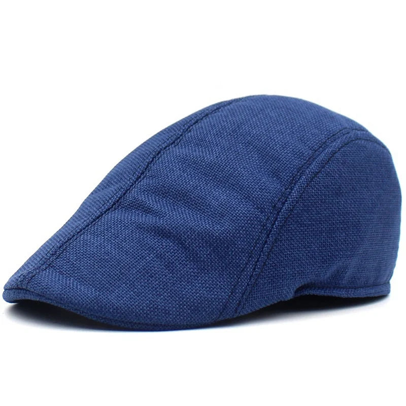 Solid Color Breathable Unisex Short Brim Beret Spring Summer Unisex Dad Hat Peaked Cap Proshop
