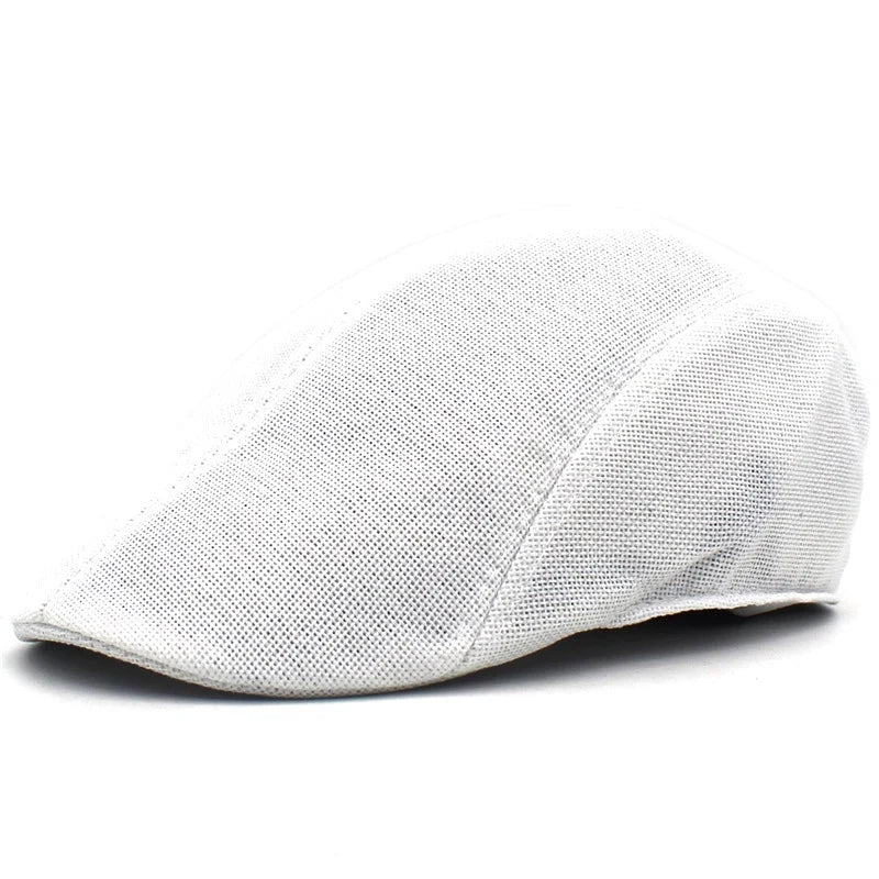 Solid Color Breathable Unisex Short Brim Beret Spring Summer Unisex Dad Hat Peaked Cap Proshop