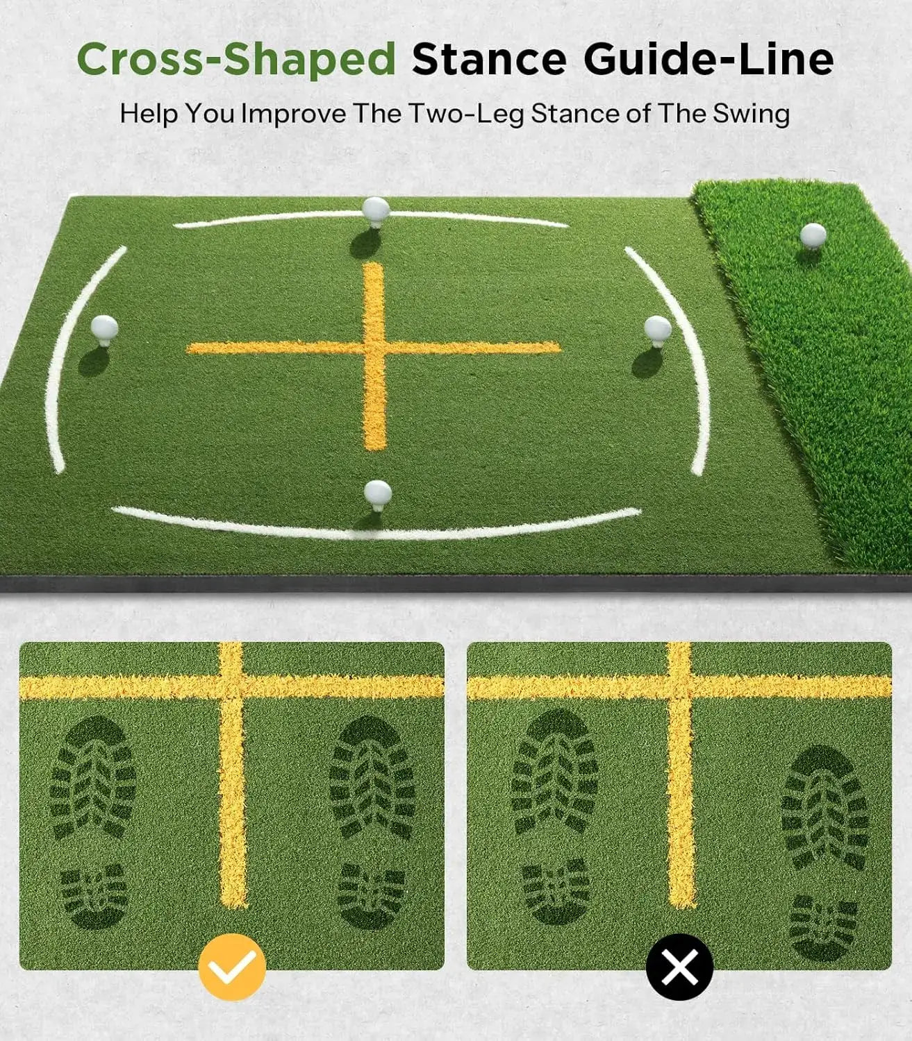 Golf Mat with Dual Turf 5x4ft Proshop