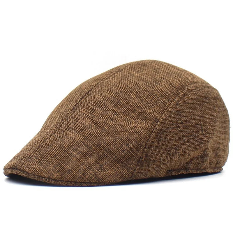 Solid Color Breathable Unisex Short Brim Beret Spring Summer Unisex Dad Hat Peaked Cap Proshop