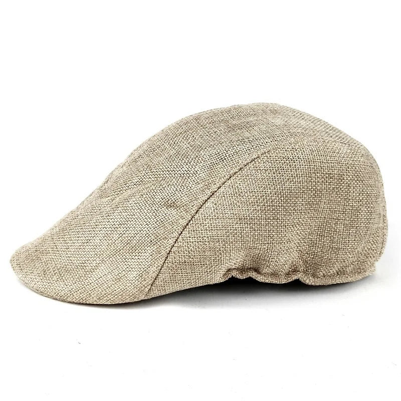 Solid Color Breathable Unisex Short Brim Beret Spring Summer Unisex Dad Hat Peaked Cap Proshop