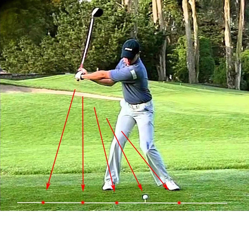 Club-mounted swing plane laser for golf practice