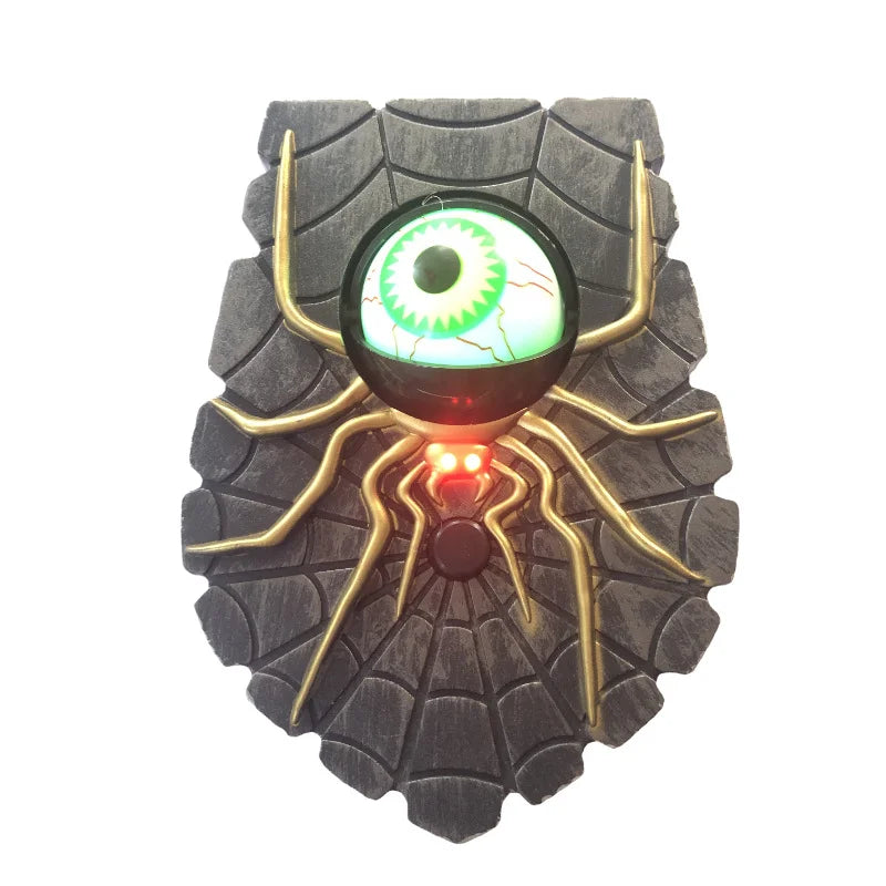 Halloween Doorbell, Animated Eyeball Haunted House Door Bell  with Spooky Sound and Lightup Eye for Halloween Party Decorations Proshop