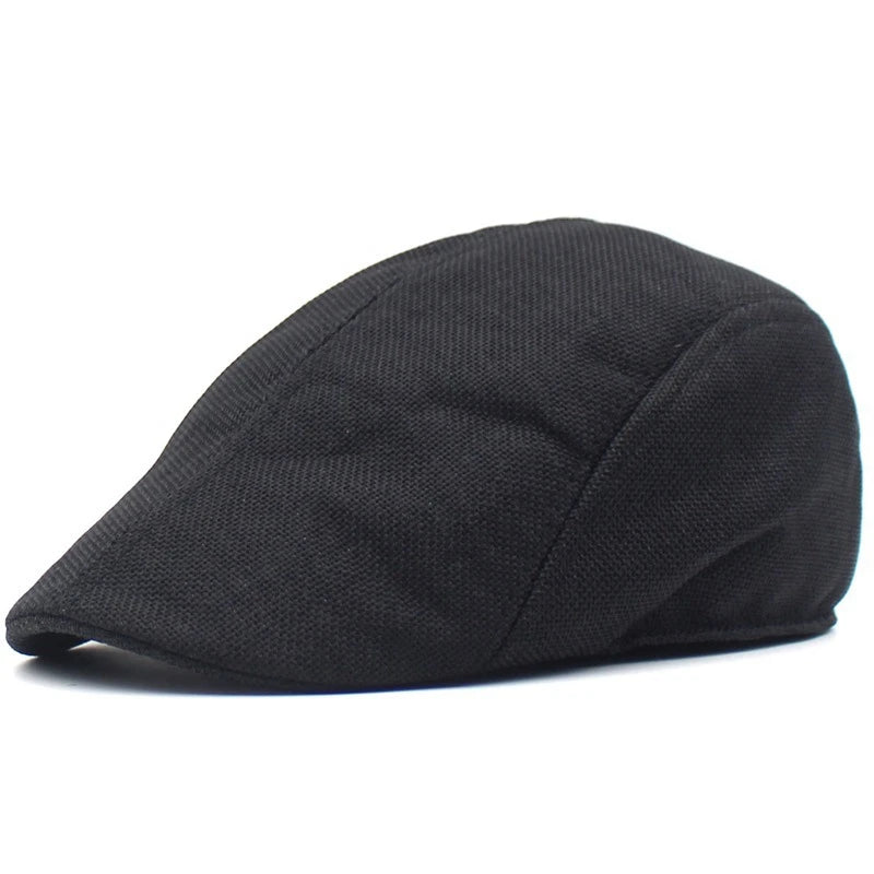 Solid Color Breathable Unisex Short Brim Beret Spring Summer Unisex Dad Hat Peaked Cap Proshop