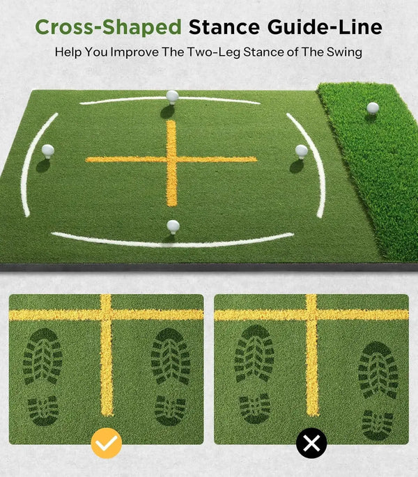 Golf Mat with Dual Turf 5x4ft