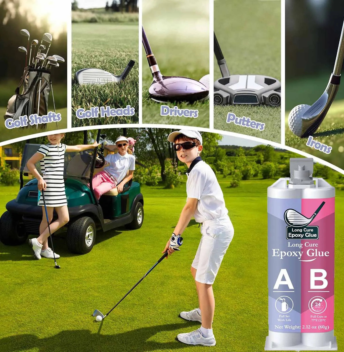 Golf Club Repair Epoxy – 24H Long-Cure High-Impact Adhesive (60g) The Golf Hub