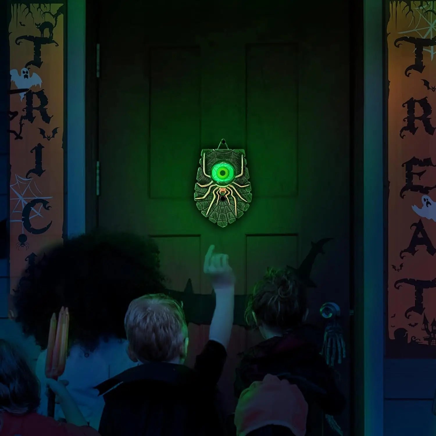 Halloween Doorbell, Animated Eyeball Haunted House Door Bell  with Spooky Sound and Lightup Eye for Halloween Party Decorations Proshop