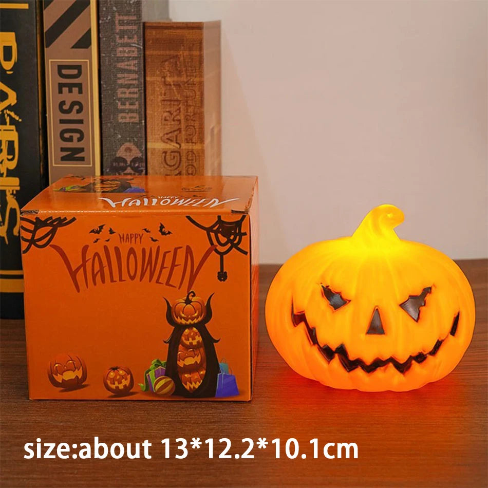 Pumpkin Lantern Candle Light Halloween Skull Ghost Face Lamp Kids Gift For Bedroom Garden Party Decoration Atmosphere Light Proshop