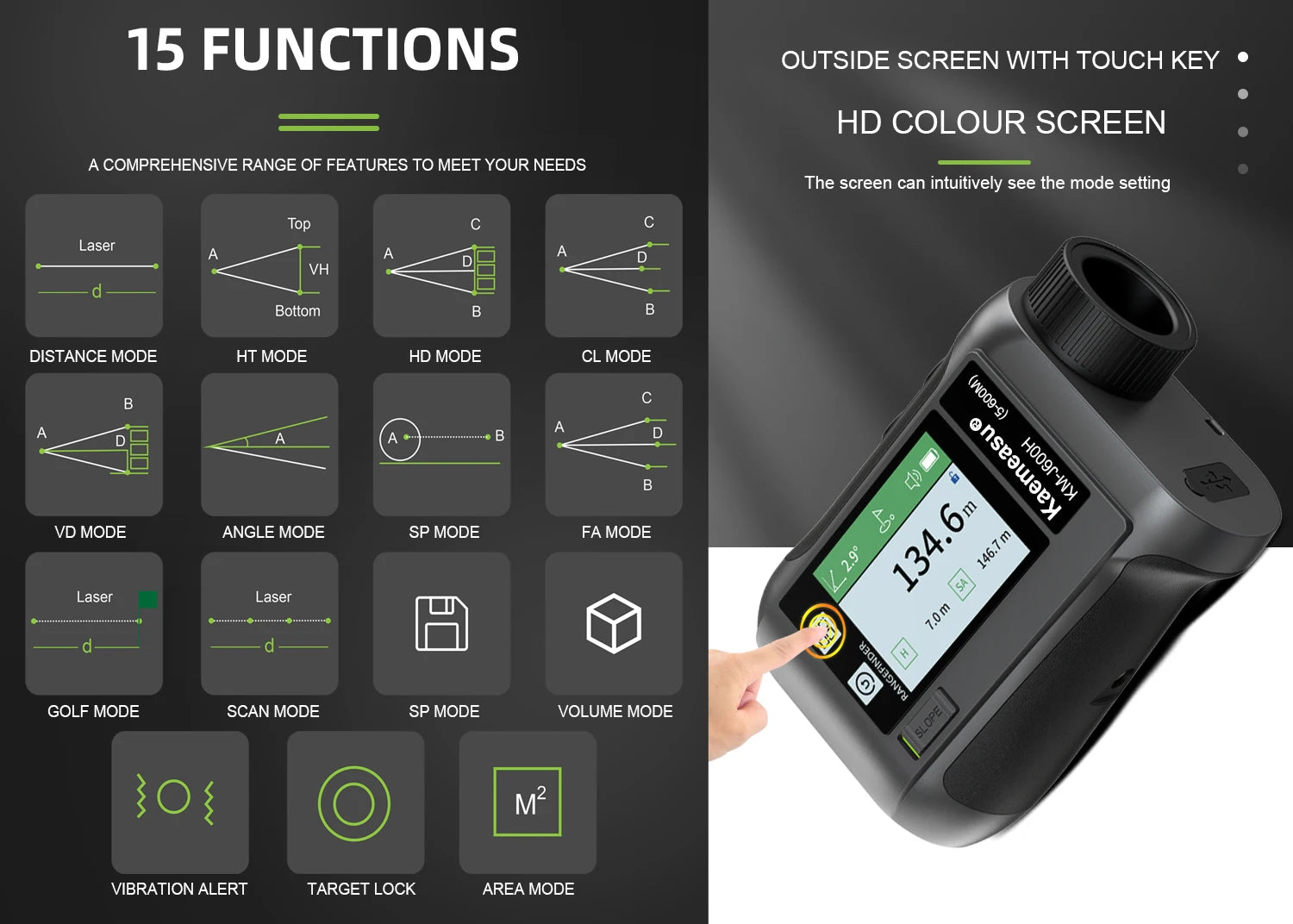 Golf Rangefinder With Vibration & Slope Proshop