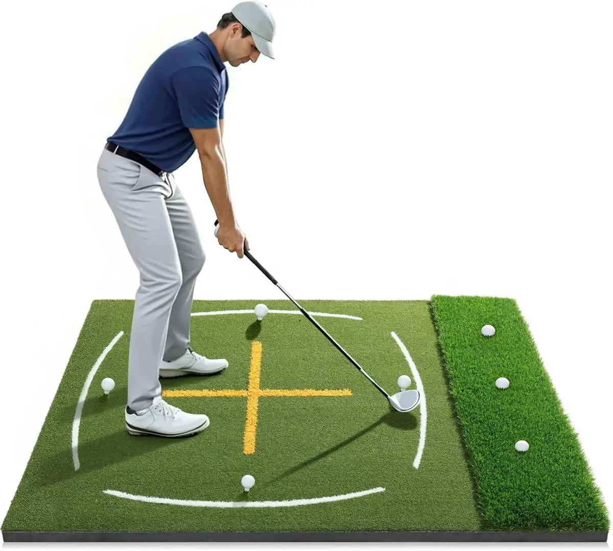 Golf Mat with Dual Turf 5x4ft