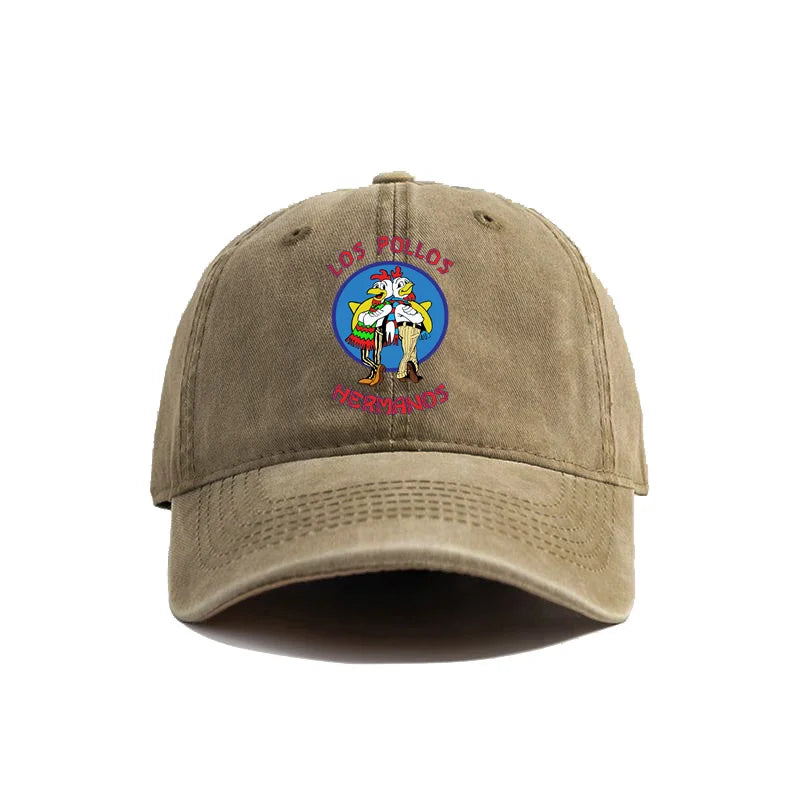 Los Pollos Hermanos Baseball Cap Summer Distressed Dad Chicken Brother Hats Men Outdoor Adjustable Cotton Caps Proshop