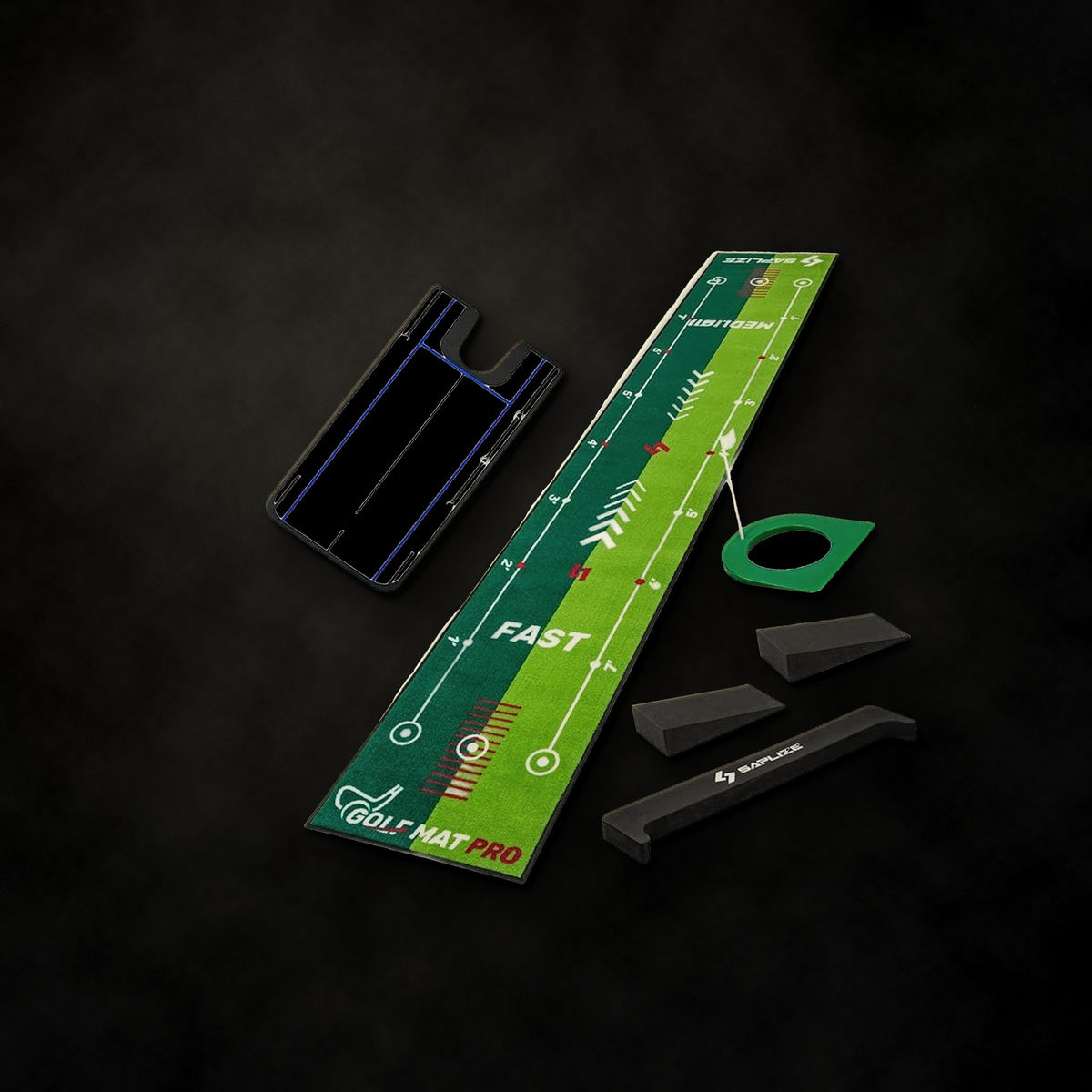 Two-Speed Putting Mat with Alignment Mirror (10 ft)
